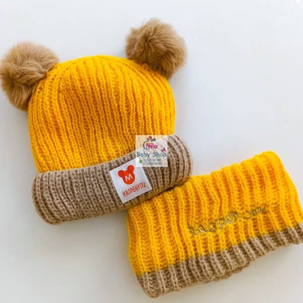 Kids Warm Fluffy Beanie Hat & Scarf Set - Image 6