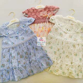 Adorable Baby Girl Short Sleeve Cotton Dress