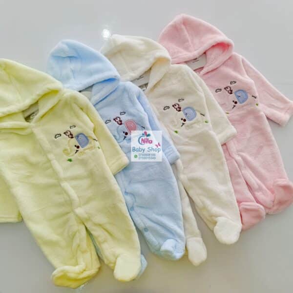 Unisex Baby Warm Hooded Romper