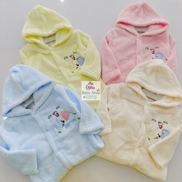 Unisex Baby Warm Hooded Romper - Image 6