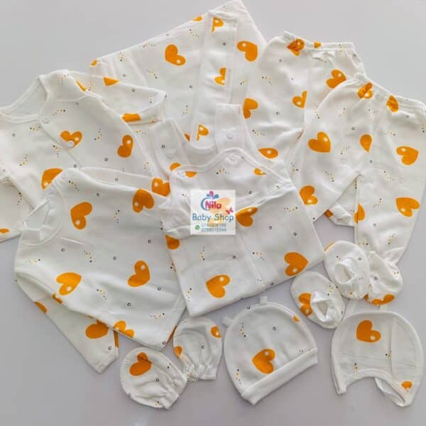 11 Pieces Unisex Newborn Baby Receiving Set - Image 3
