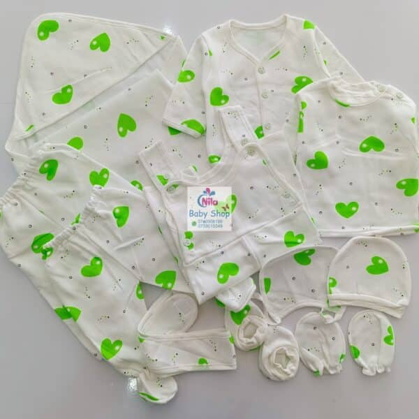 11 Pieces Unisex Newborn Baby Receiving Set - Image 5
