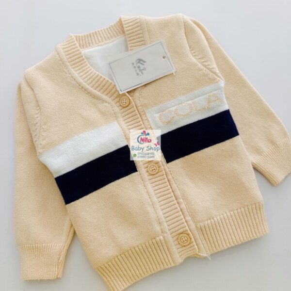 New Fashion Baby Knitted Sweater Cardigan Casual Striped Sweater - Image 6