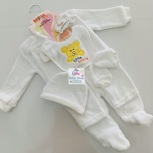 5Pcs Unisex Newborn Receiving Set - Image 3