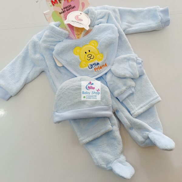 5Pcs Unisex Newborn Receiving Set - Image 4