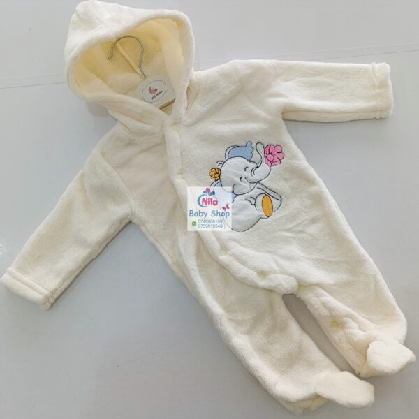 Unisex Hooded Romper, Newborn to 12m - Image 5