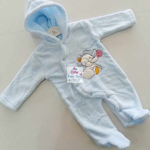 Unisex Hooded Romper, Newborn to 12m - Image 6