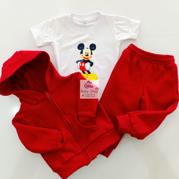 3Pcs Warm Baby Set (Pants, Hoodie & T-shirt) - Image 2