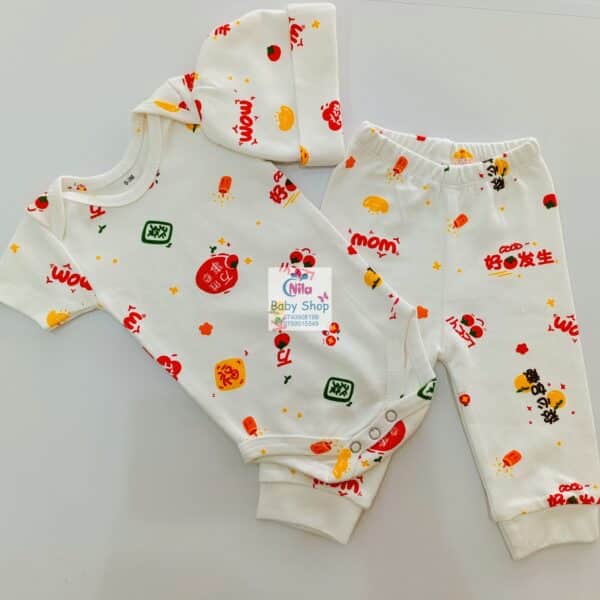 SnuggleStyle Premium 3-Piece Baby Outfit – Bodysuit, Pants & Hat - Image 8