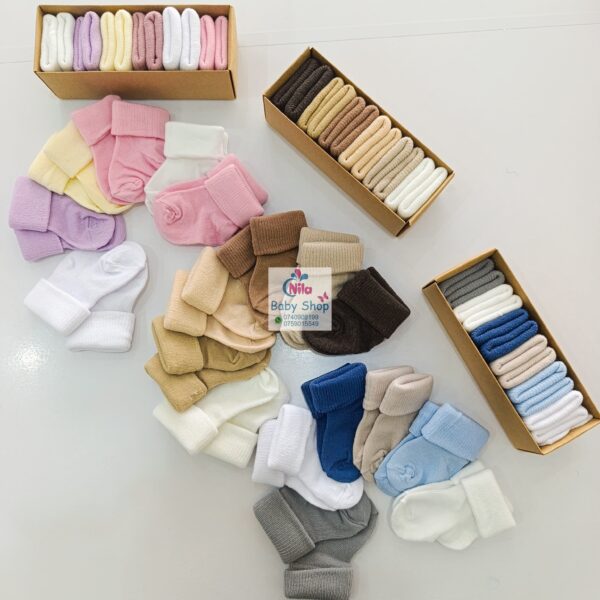 6-Pack Soft & Stylish Cotton Baby Socks - Image 3