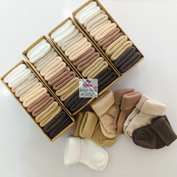6-Pack Soft & Stylish Cotton Baby Socks - Image 4