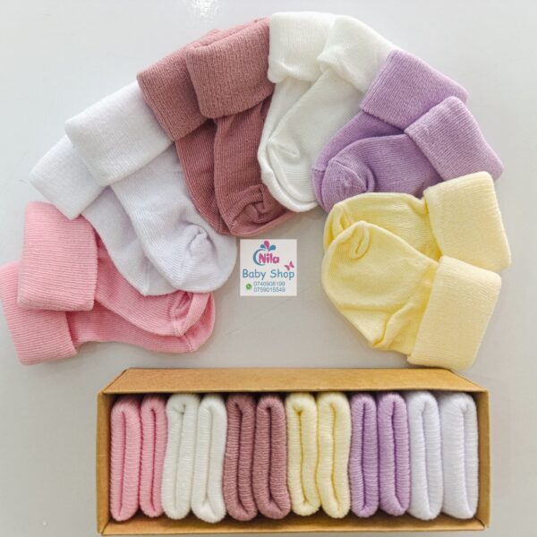 6-Pack Soft & Stylish Cotton Baby Socks - Image 7