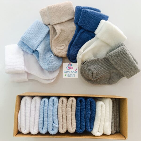 6-Pack Soft & Stylish Cotton Baby Socks - Image 8