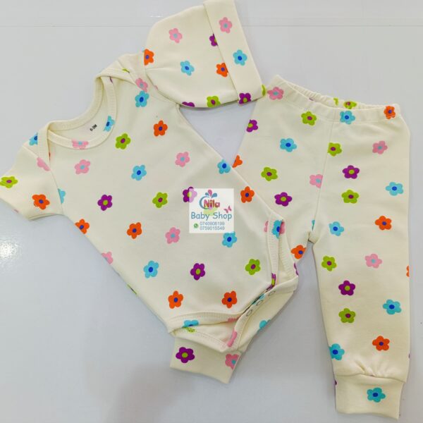 SnuggleStyle Premium 3-Piece Baby Outfit – Bodysuit, Pants & Hat - Image 12