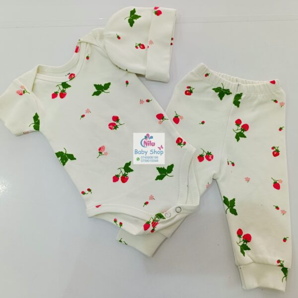 SnuggleStyle Premium 3-Piece Baby Outfit – Bodysuit, Pants & Hat - Image 11