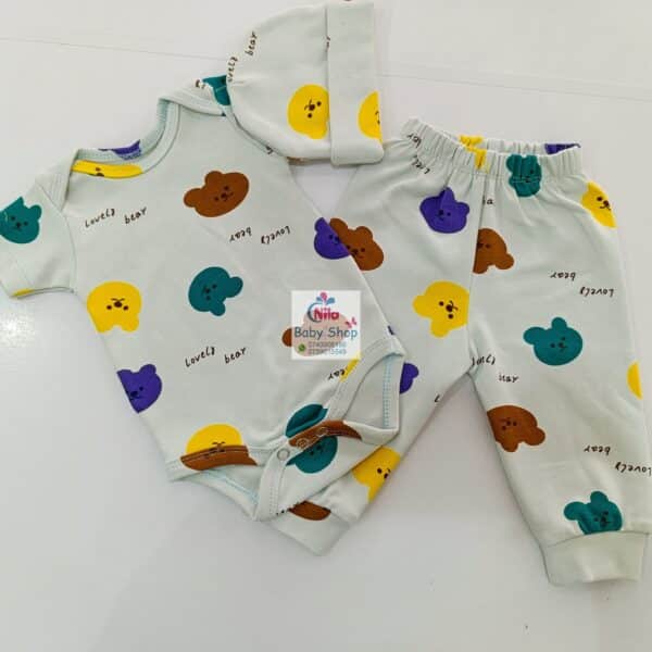 SnuggleStyle Premium 3-Piece Baby Outfit – Bodysuit, Pants & Hat - Image 10