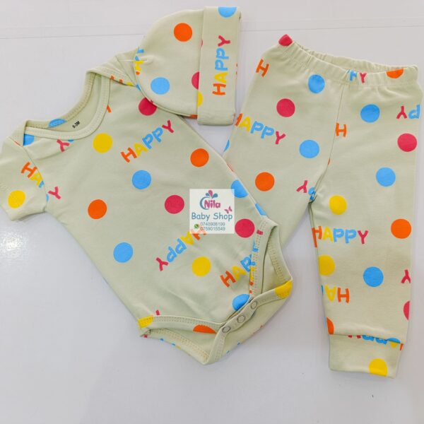 SnuggleStyle Premium 3-Piece Baby Outfit – Bodysuit, Pants & Hat - Image 8
