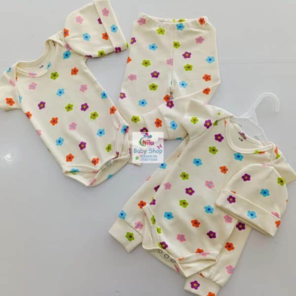 SnuggleStyle Premium 3-Piece Baby Outfit – Bodysuit, Pants & Hat - Image 11