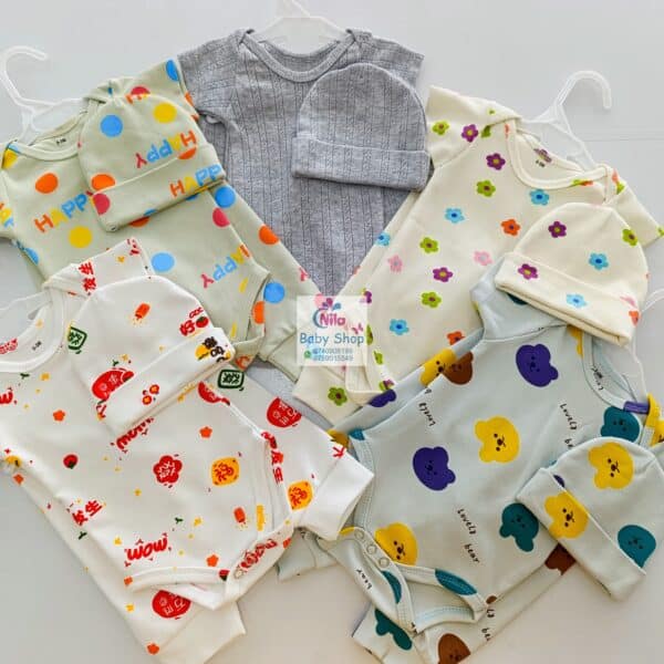 SnuggleStyle Premium 3-Piece Baby Outfit – Bodysuit, Pants & Hat - Image 6