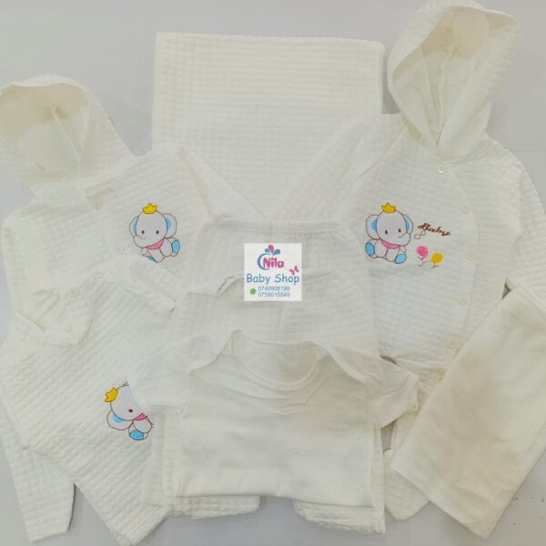 8-Piece Ultra-Cozy Fleece Newborn Receiving Set - Image 3