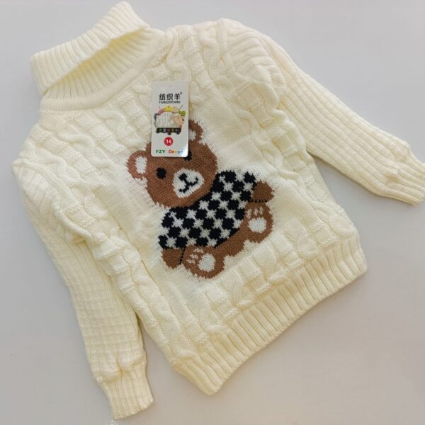 Warm Turtleneck Newborn Unisex Baby Sweater - Image 3