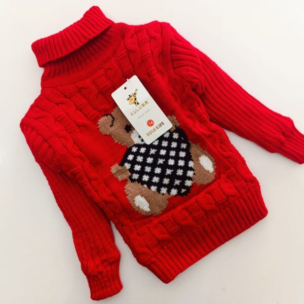 Warm Turtleneck Newborn Unisex Baby Sweater - Image 4