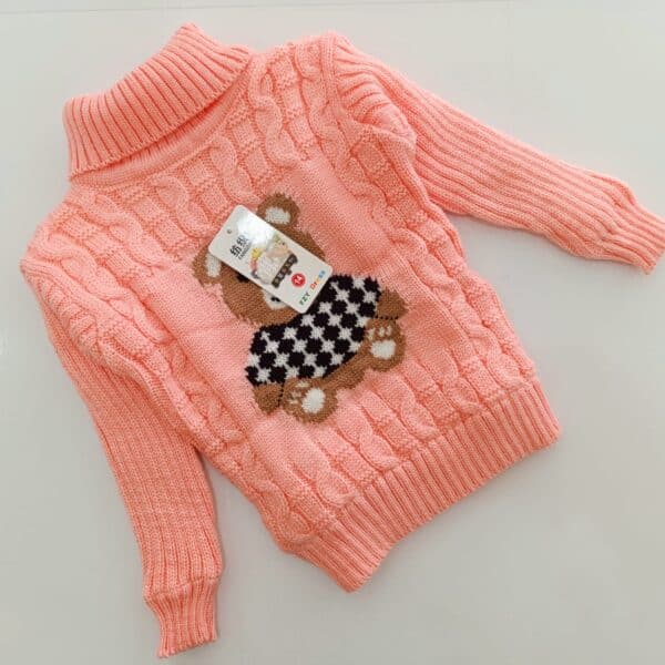 Warm Turtleneck Newborn Unisex Baby Sweater - Image 5