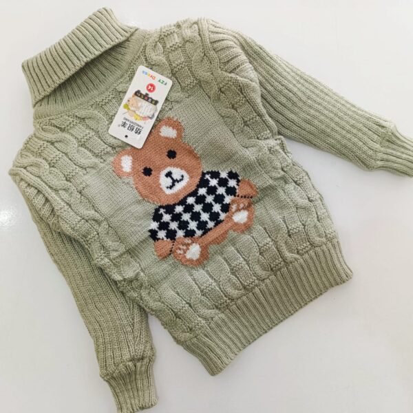 Warm Turtleneck Newborn Unisex Baby Sweater - Image 6
