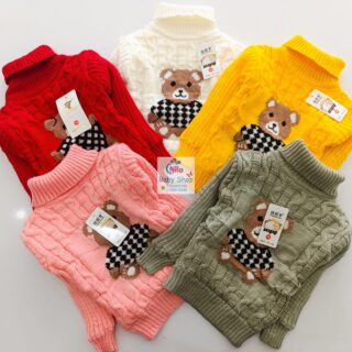Warm Turtleneck Newborn Unisex Baby Sweater