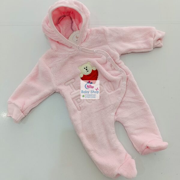 Unisex Hooded Romper, Newborn to 12m - Image 4