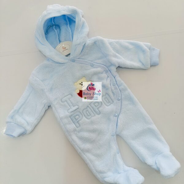 Unisex Hooded Romper, Newborn to 12m - Image 5