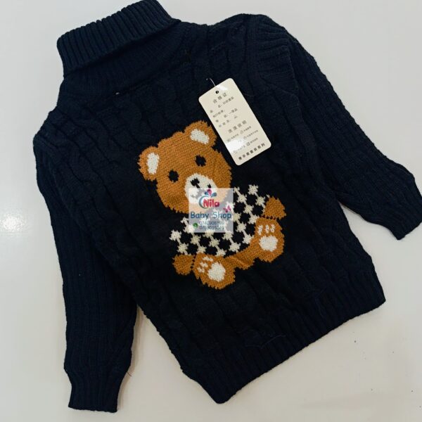 Warm Turtleneck Newborn Unisex Baby Sweater - Image 2
