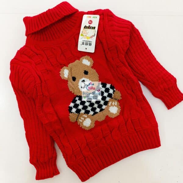 Warm Turtleneck Newborn Unisex Baby Sweater - Image 7