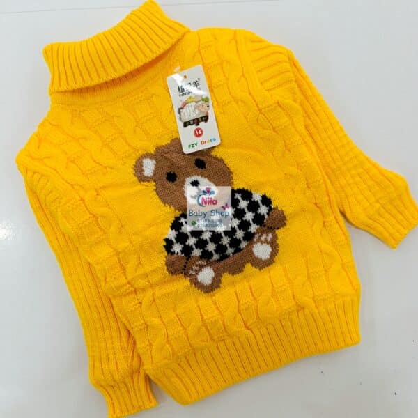 Warm Turtleneck Newborn Unisex Baby Sweater - Image 6