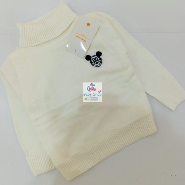 Baby Knit Turtleneck Sweater - Image 2