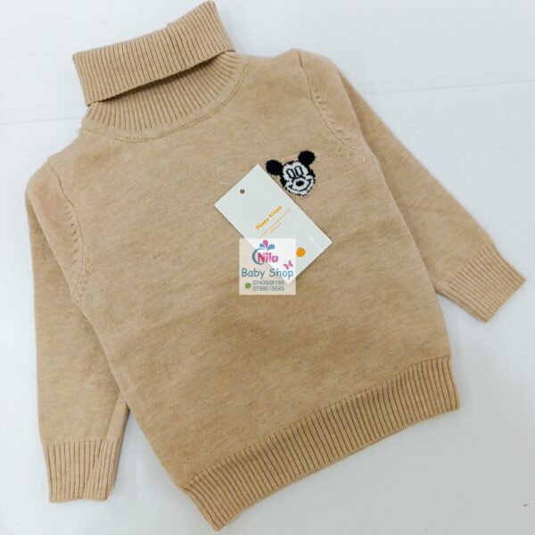 Baby Knit Turtleneck Sweater - Image 3