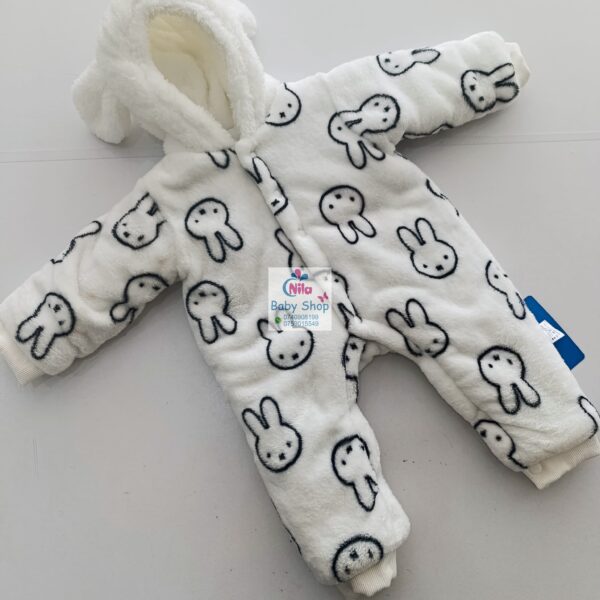 Newborn Baby Cute Multicolor Jumpsuit Long Sleeve Hooded Romper - Image 4