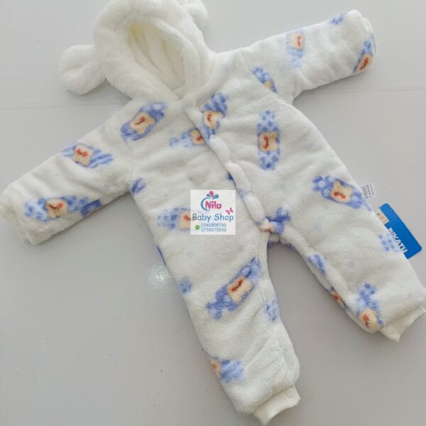 Newborn Baby Cute Multicolor Jumpsuit Long Sleeve Hooded Romper - Image 5