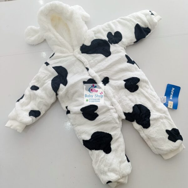 Newborn Baby Cute Multicolor Jumpsuit Long Sleeve Hooded Romper - Image 6