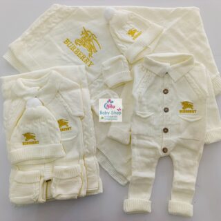 Fancy 4PC Newborn Receiving Set