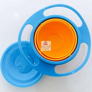 360 Degree Rotate Gyro Non-spill Bowl - Blue