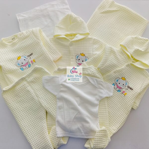 8-Piece Ultra-Cozy Fleece Newborn Receiving Set - Image 3