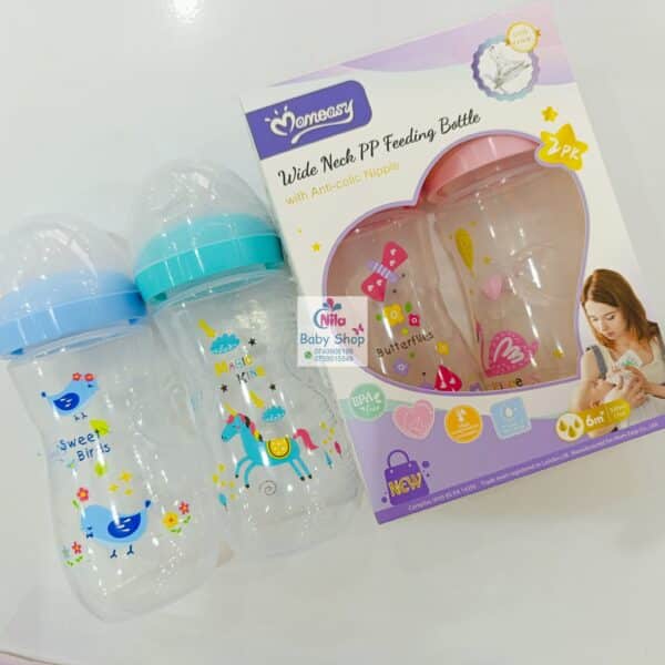 Momeasy 330ml/11oz  Wide Neck PP Feeding Bottle with Anti-Colic Nipple - Image 3