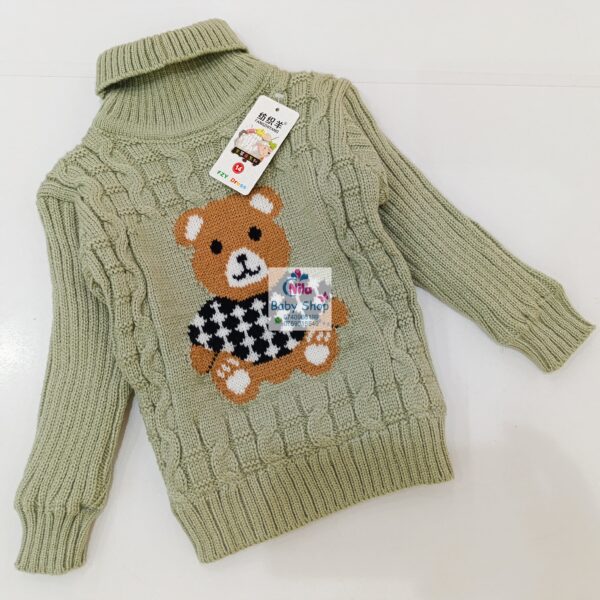 Warm Turtleneck Newborn Unisex Baby Sweater - Image 5