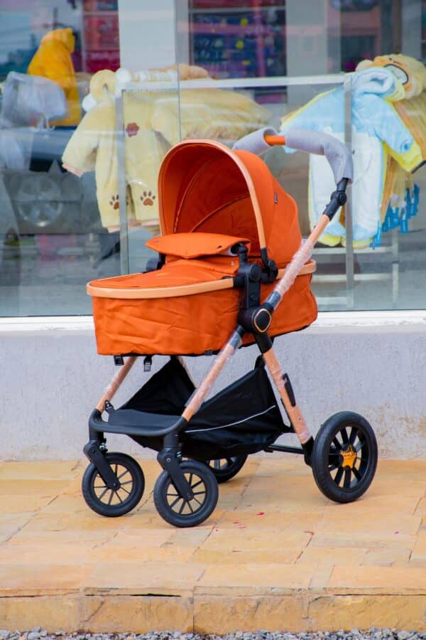 Premium Baby Bassinet Stroller Set with Carry Coat & Matching Diaper Bag - Image 30