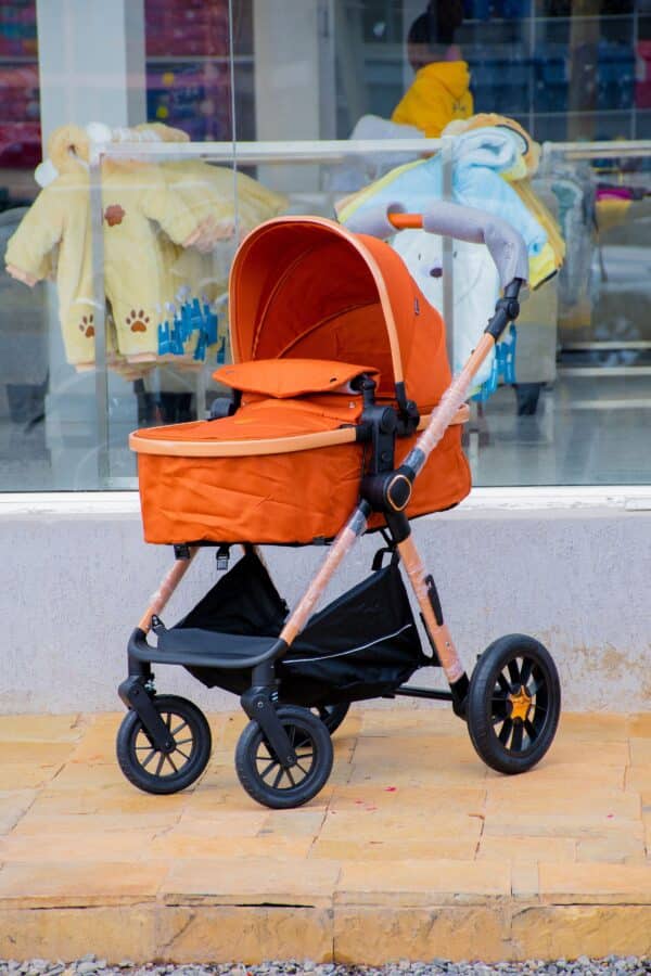 Premium Baby Bassinet Stroller Set with Carry Coat & Matching Diaper Bag - Image 29