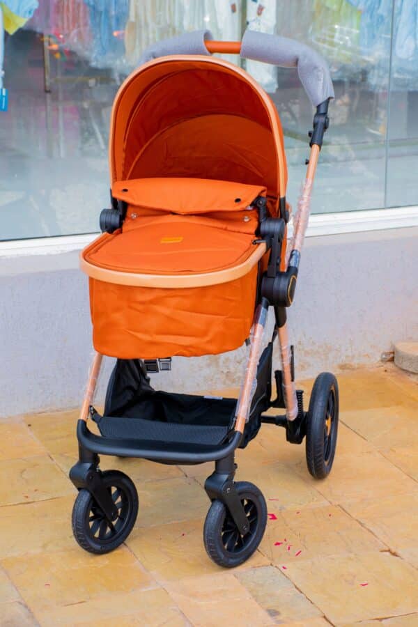 Premium Baby Bassinet Stroller Set with Carry Coat & Matching Diaper Bag - Image 26