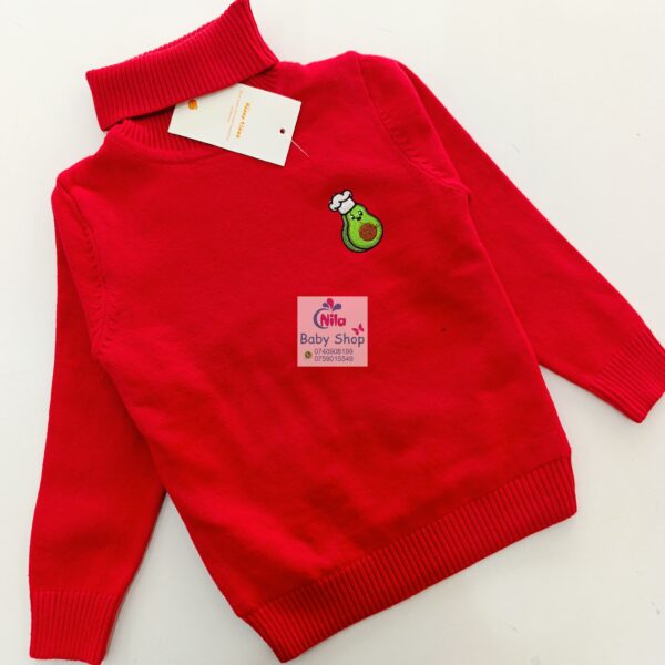 Baby Knit Turtleneck Sweater - Image 2