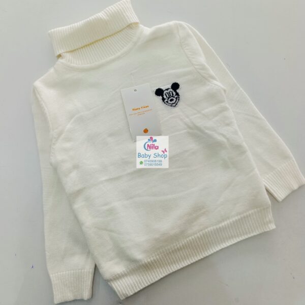 Baby Knit Turtleneck Sweater - Image 3