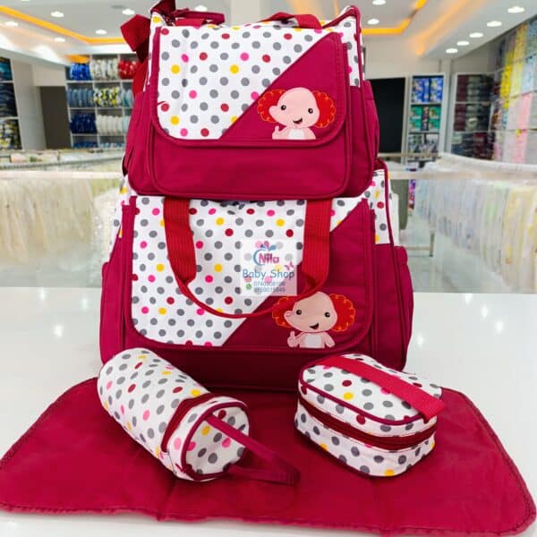 5 In 1 Diaper Bag Set With A Changing Mat - Image 5